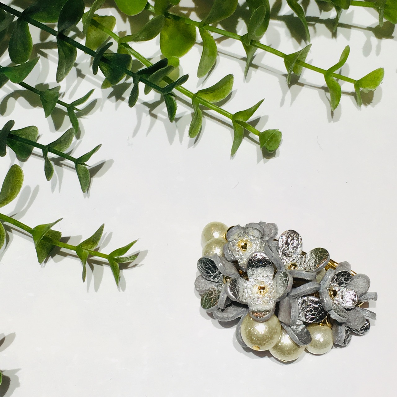 【アウトレット】ライラック(ピンなしタイプ）シルバー6個セット - 6