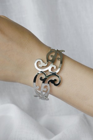 Arabesque Design Bangle “double” silver アラベスクバングル ダブル シルバー