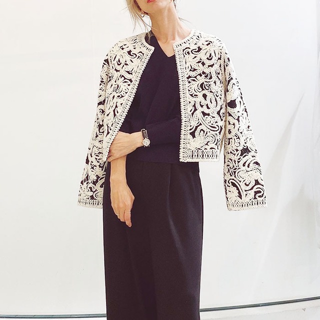 LAGUNAMOON ラグナムーン コードエンブロイダリーニットカーデ 0325528003 2025秋冬新作 [送料無料]