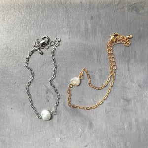 chain pearl bracelet【 2color 】