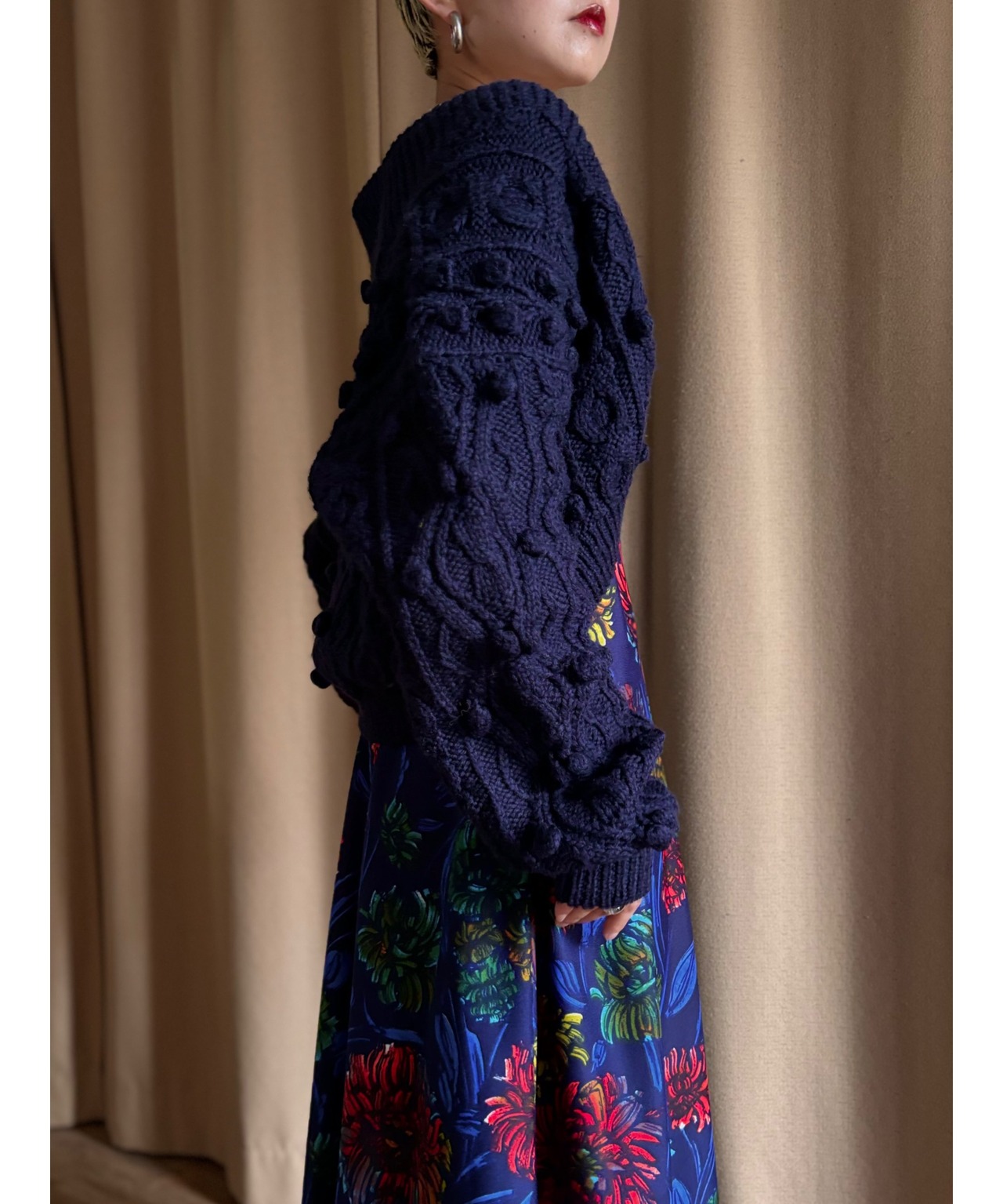 MOUNUE wool knit bolero-4402-10