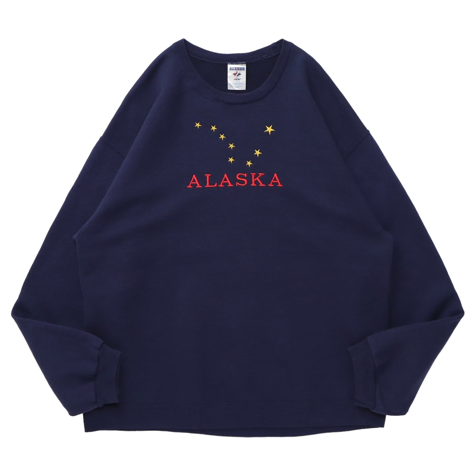 90s ALASKA 星 刺繍 スウェット アラスカ 紺 ネイビー 古着 90年代 ...