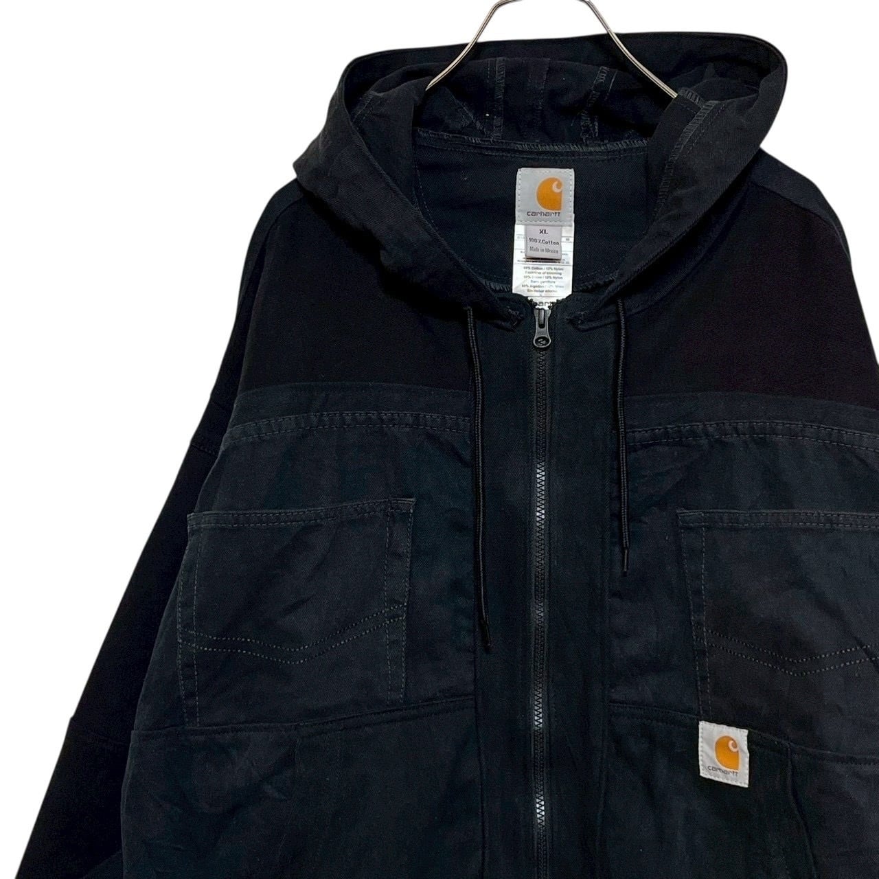 carhartt カーハート リメイクジャケット XL 刺繍ロゴ ワンポイント
