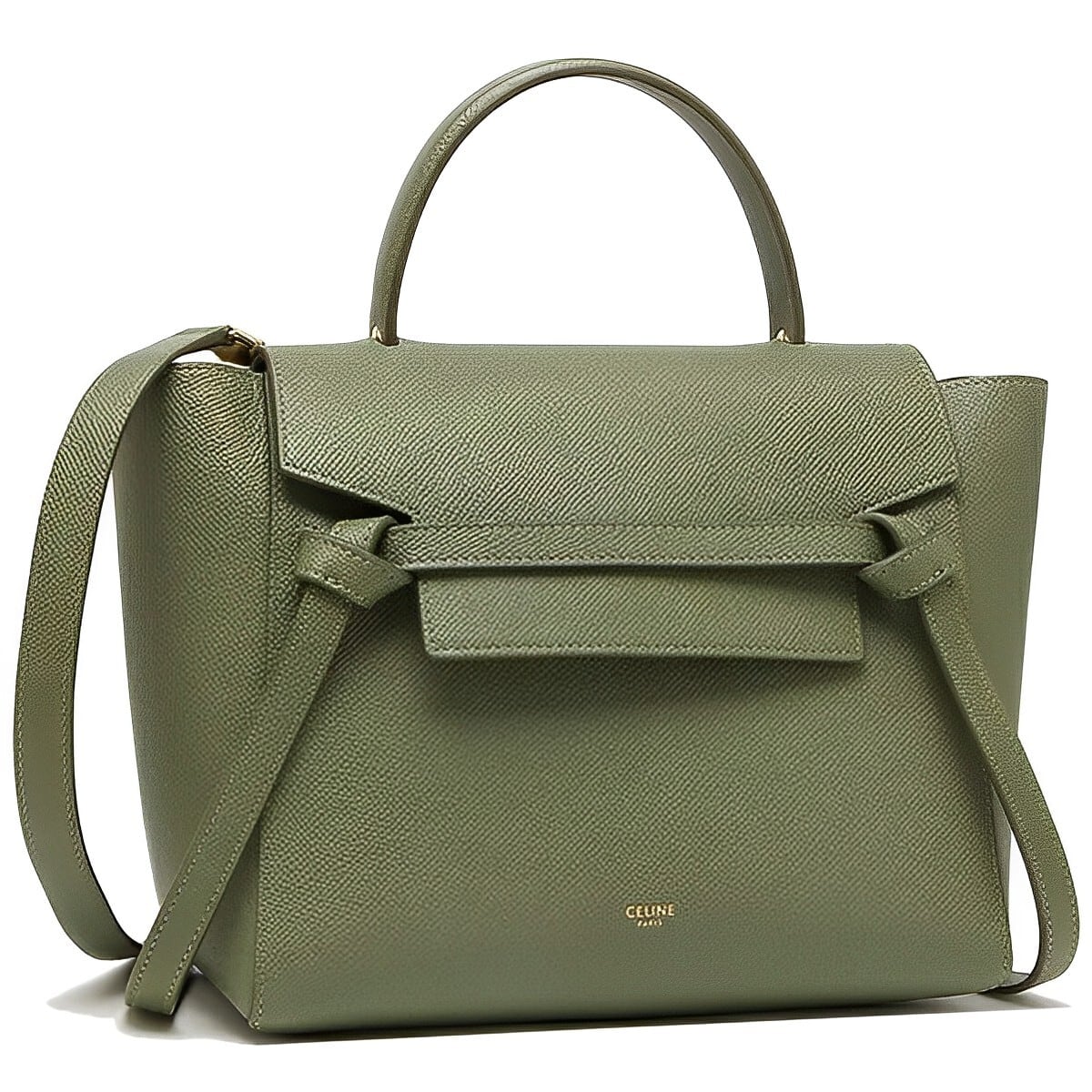 CELINE 新品・未使用 国内即発ベルトバッグ マイクロ ライトカーキ
