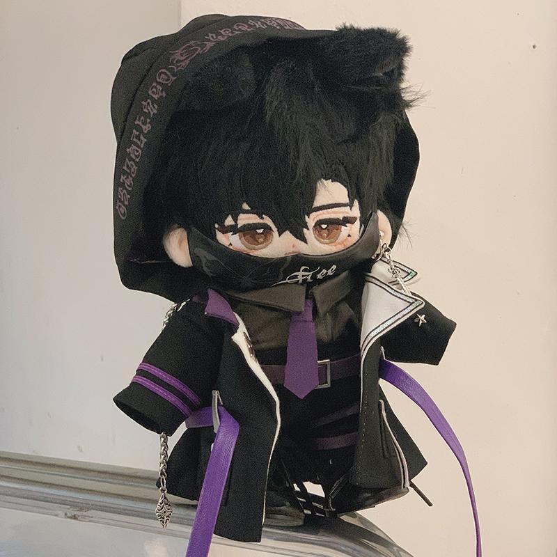 20cmぬいぐるみ用 フード付きジャケット+シャツ+パンツ+ネクタイ+