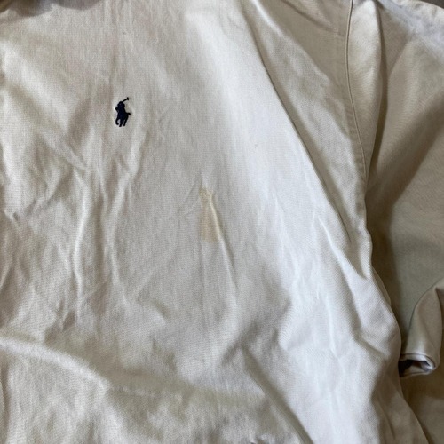 90-00s Polo by Ralph Lauren ホワイトホワイト スイングトップ 無地 ドミニカ共和国製 XXL jacket 詳細写真5