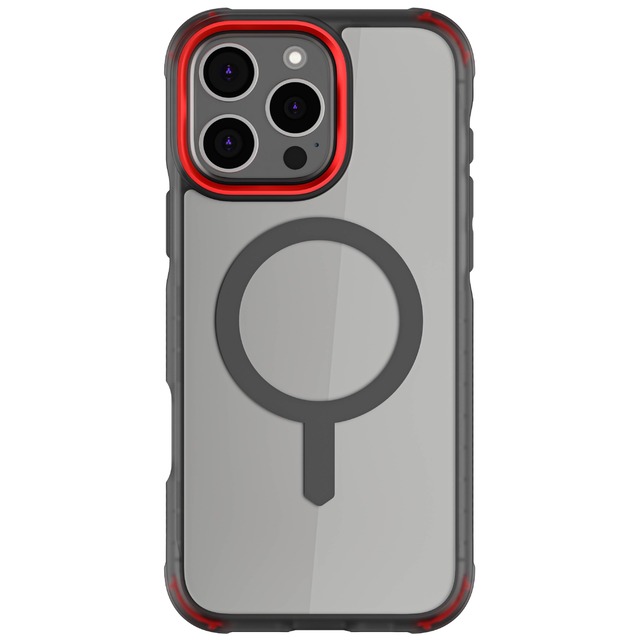 ゴーステック コバート for iPhone 16 スモーク 耐衝撃 タフ MagSafe 耐傷 変色防止 GHOCAS3951
