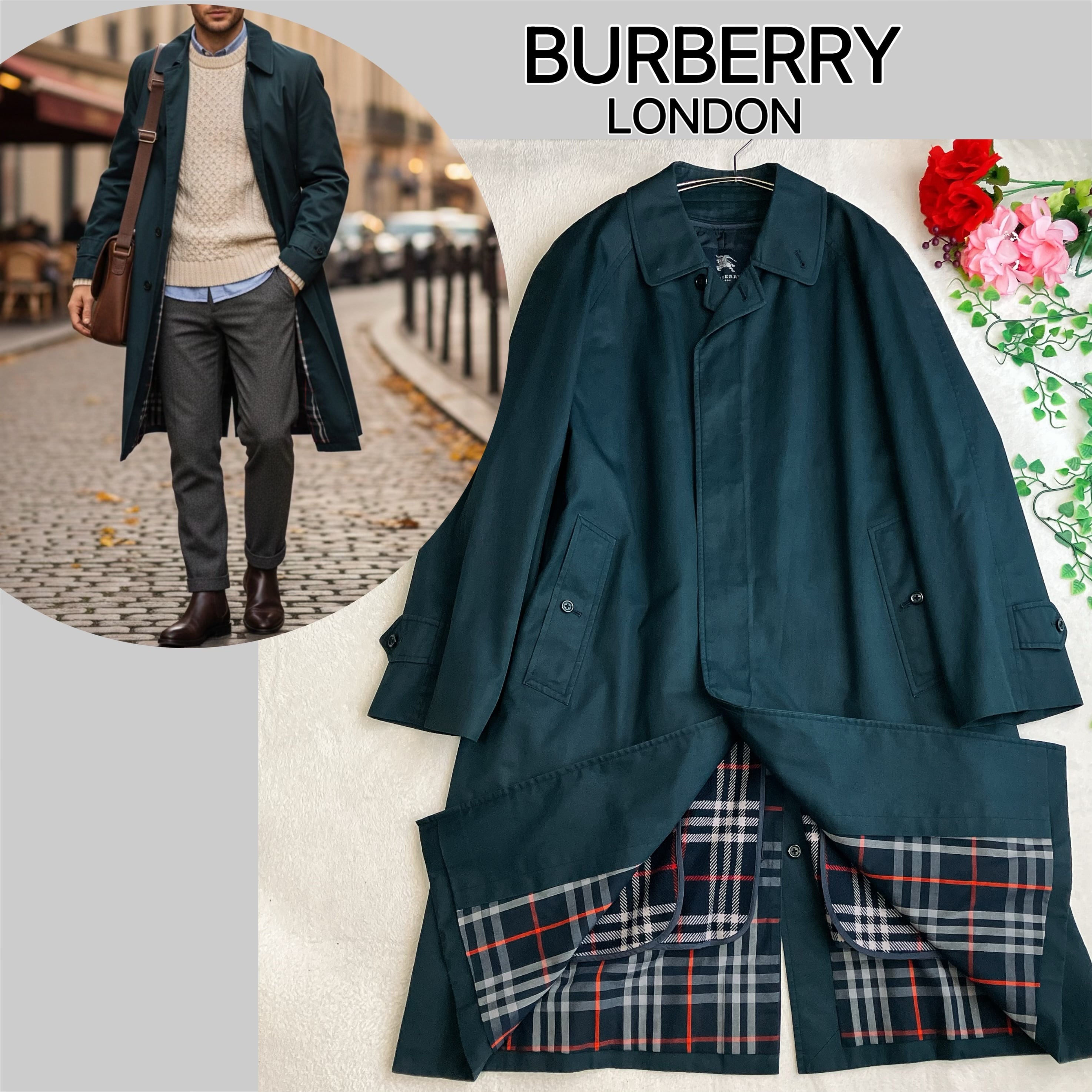 美品】Aquascutum アクアスキュータム☆カシミヤ ウールメルトン