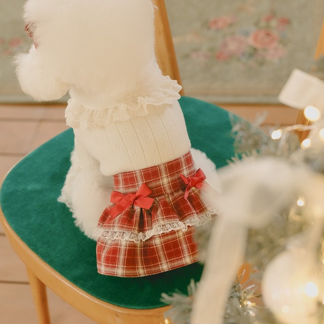 【予約】[kiki&nini] Holly Cottage Skirt (Red)