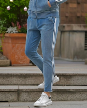 DENIM LINE SWEAT PANTS【BEL25-959】