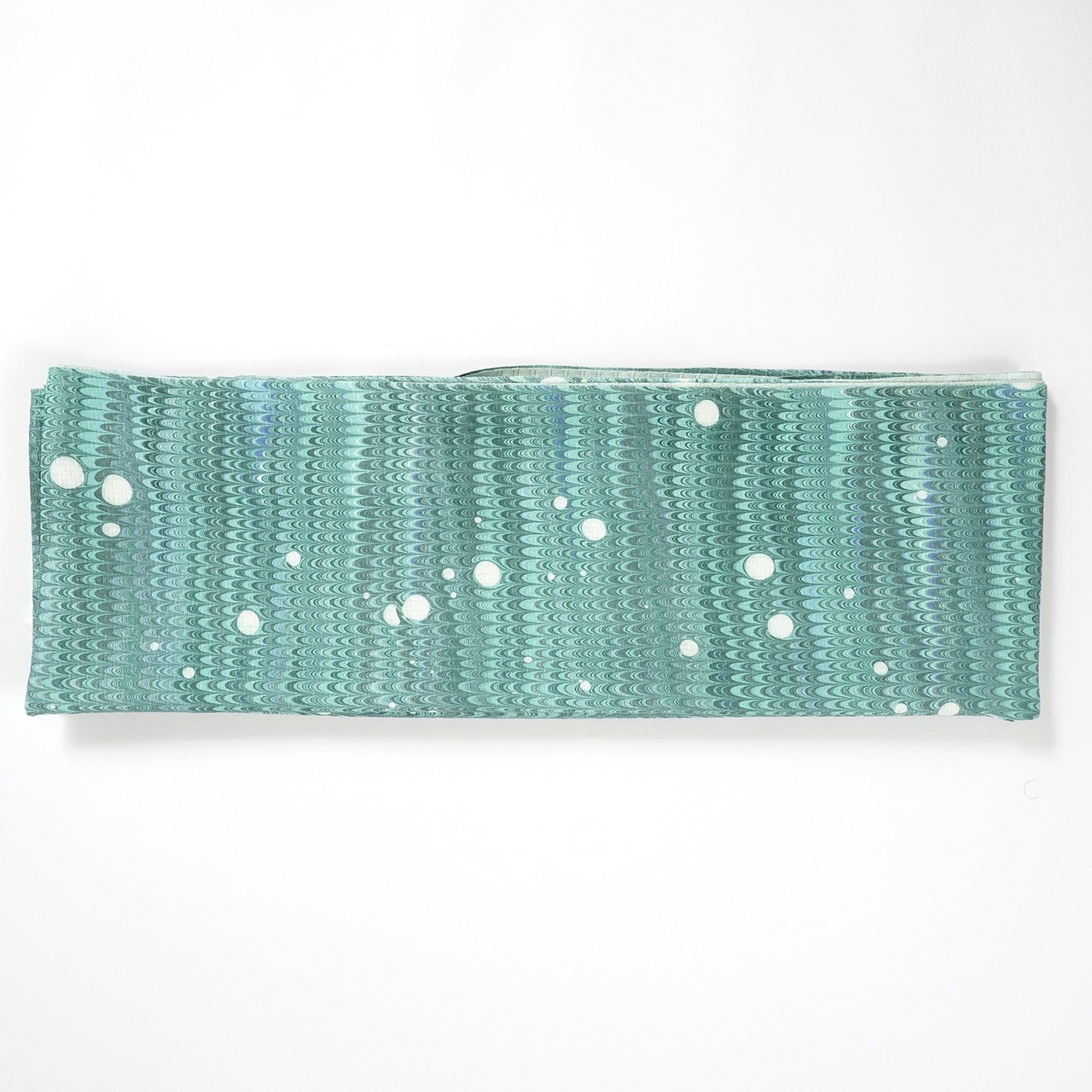 suminagashi リバーシブル半巾帯 〈clear　green〉