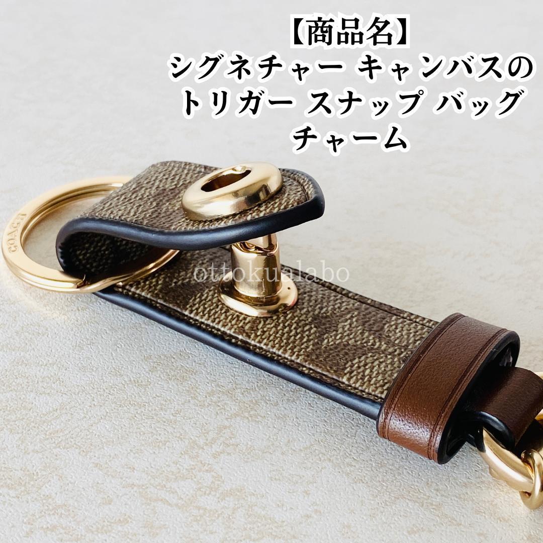 新品】COACHコーチシグネチャーキャンバストリガースナップバッグ