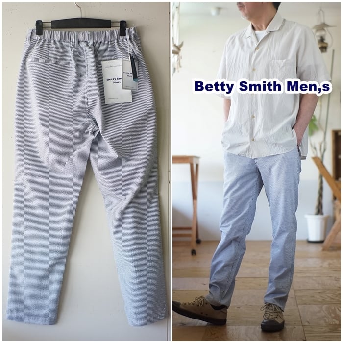 BETTYSMITH ベティスミスメンズ サッカー生地パンツ メンズ パンツ