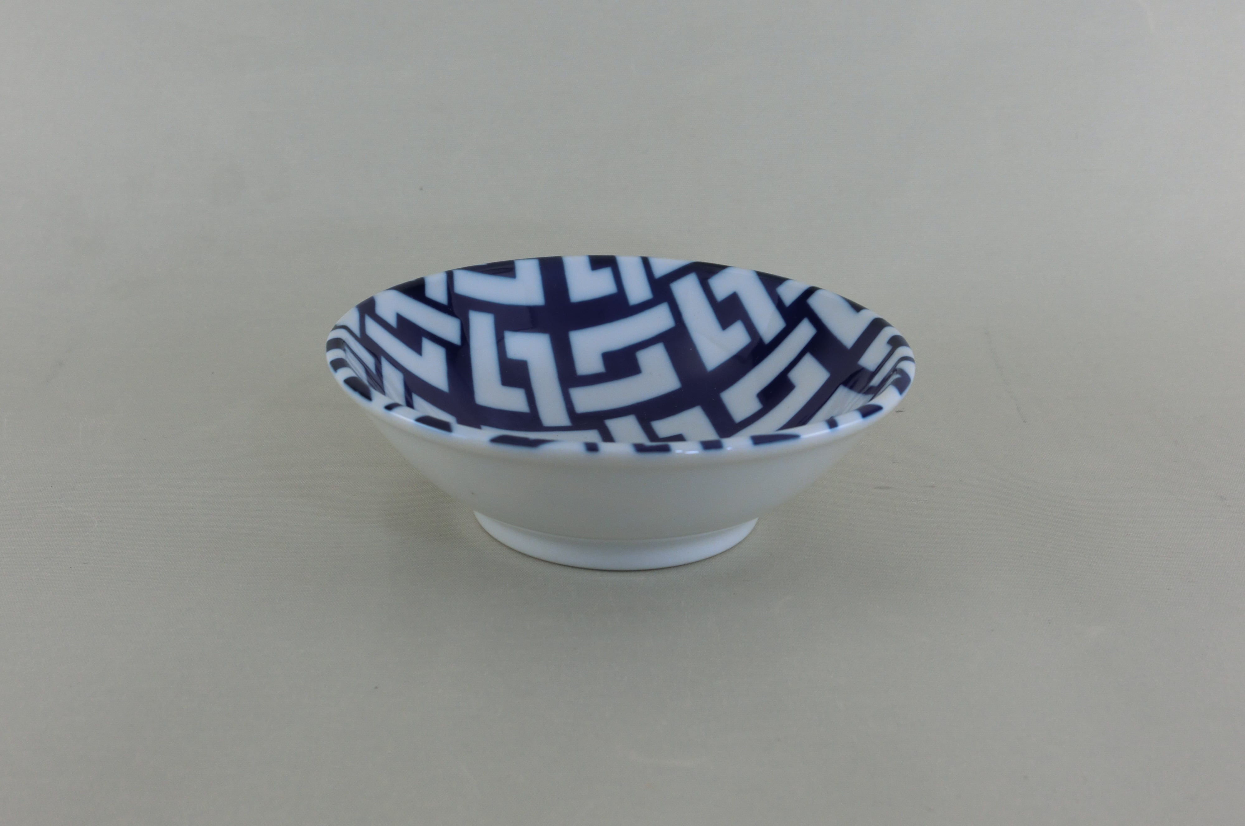 藍小紋伝統柄シリーズ　小鉢（釘抜き）