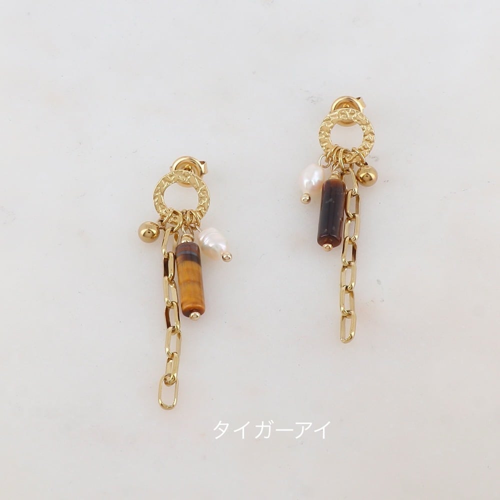 SALE〟【ikita paris】 天然石ピアス IKP155 | ikita paris / bohm