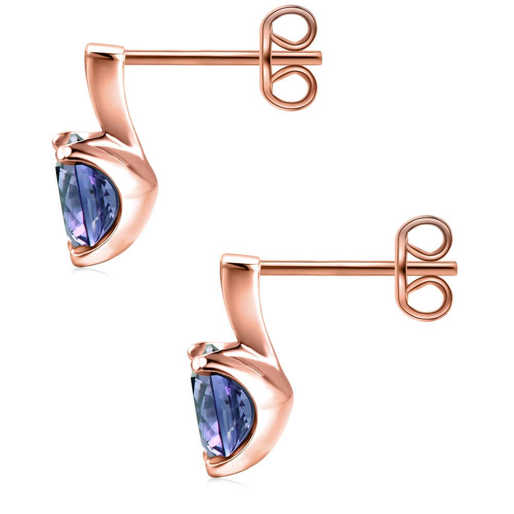 アレキサンドライト ピアス(両耳用) カラーチェンジ ピアス ファッション ペアカット DAIKI JEWELRY #ジュエリー #ピアス #ファッション #イヤリング