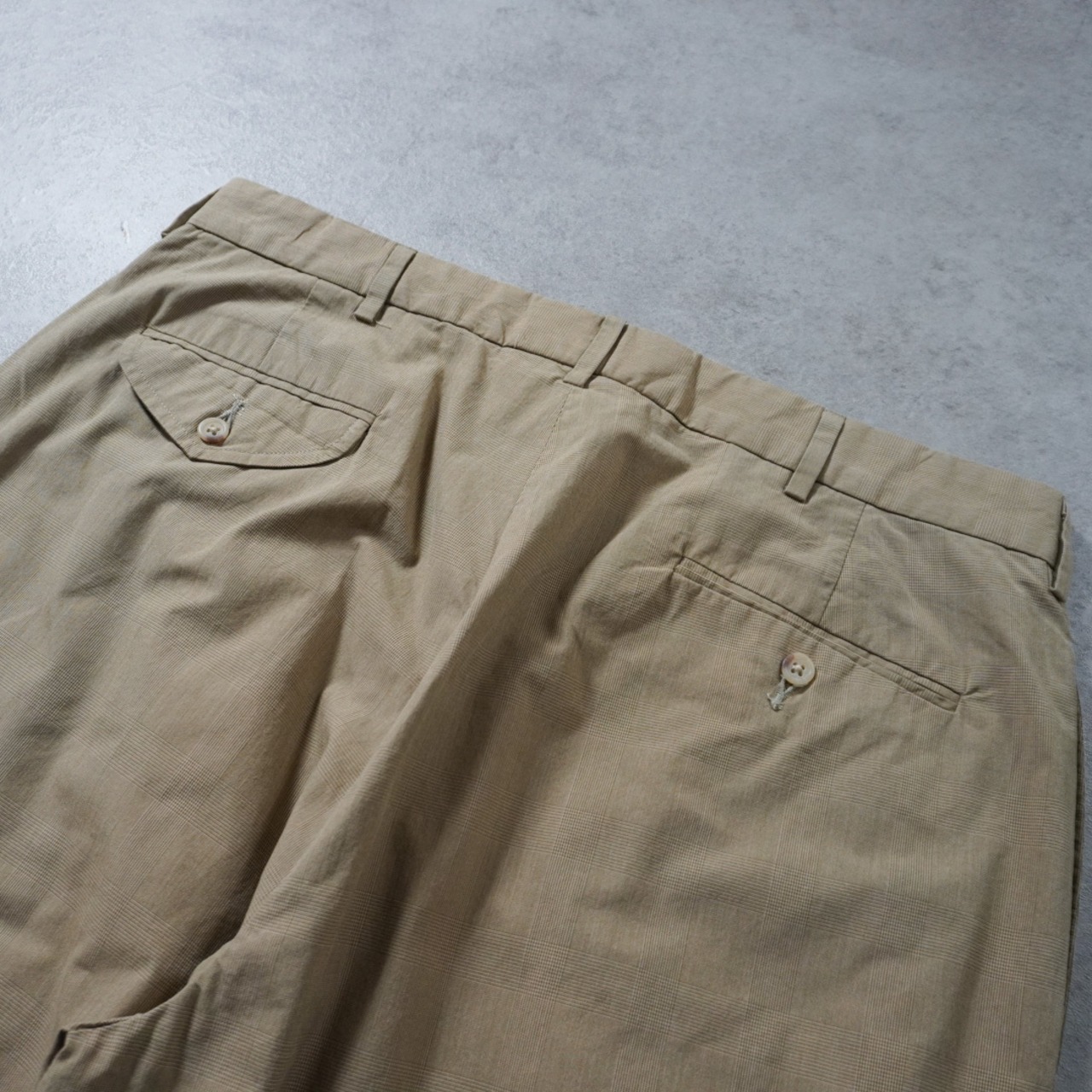 Polo by Ralph Lauren Glen Plaid Cotton Trousers [W34L29.5相当] 古着 - 7