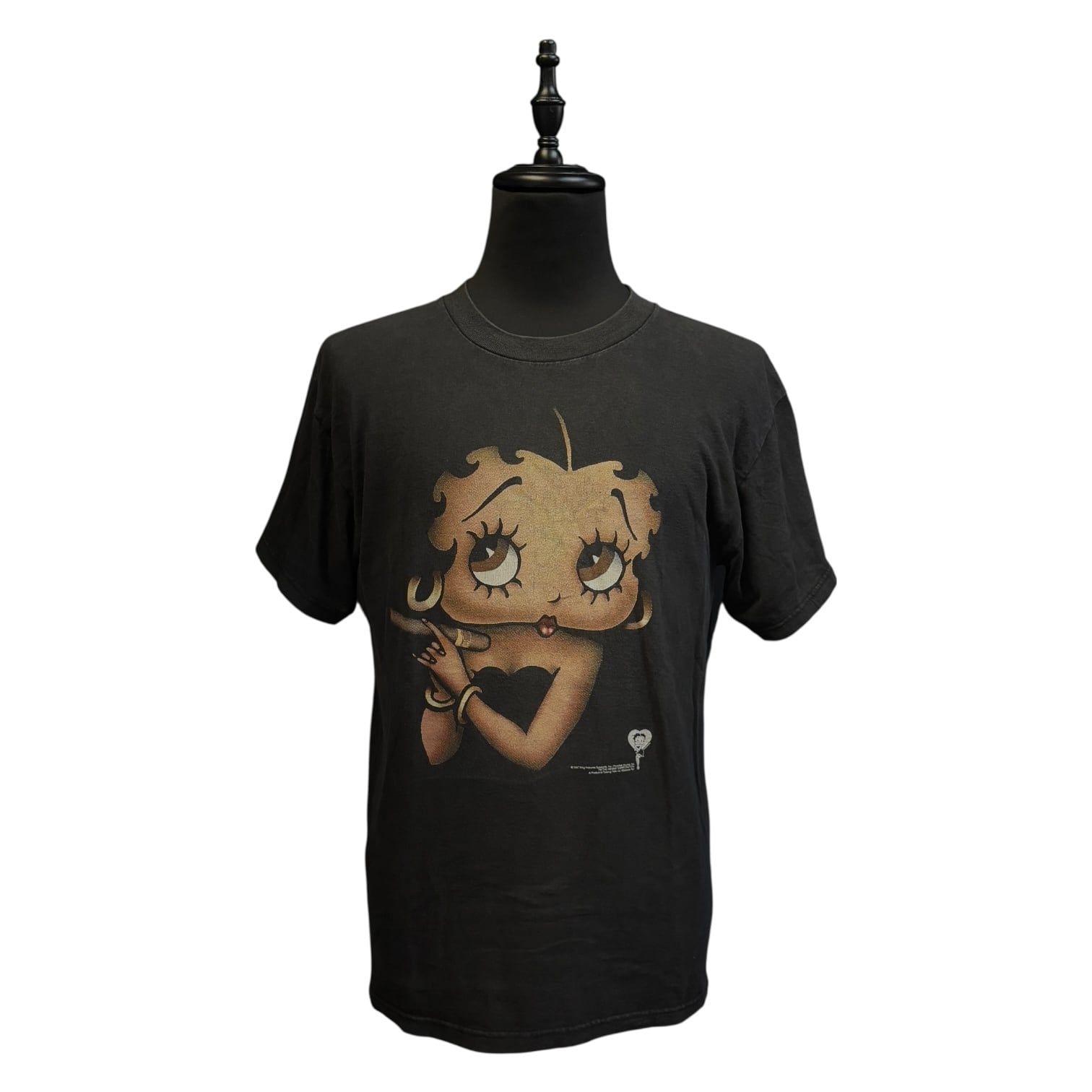 90’s BETTY BOOP ベティブープ 007 パロディ Tシャツ L BETTY BOOP】ベティブープ 007 JamesBond vintage Tシャツ L