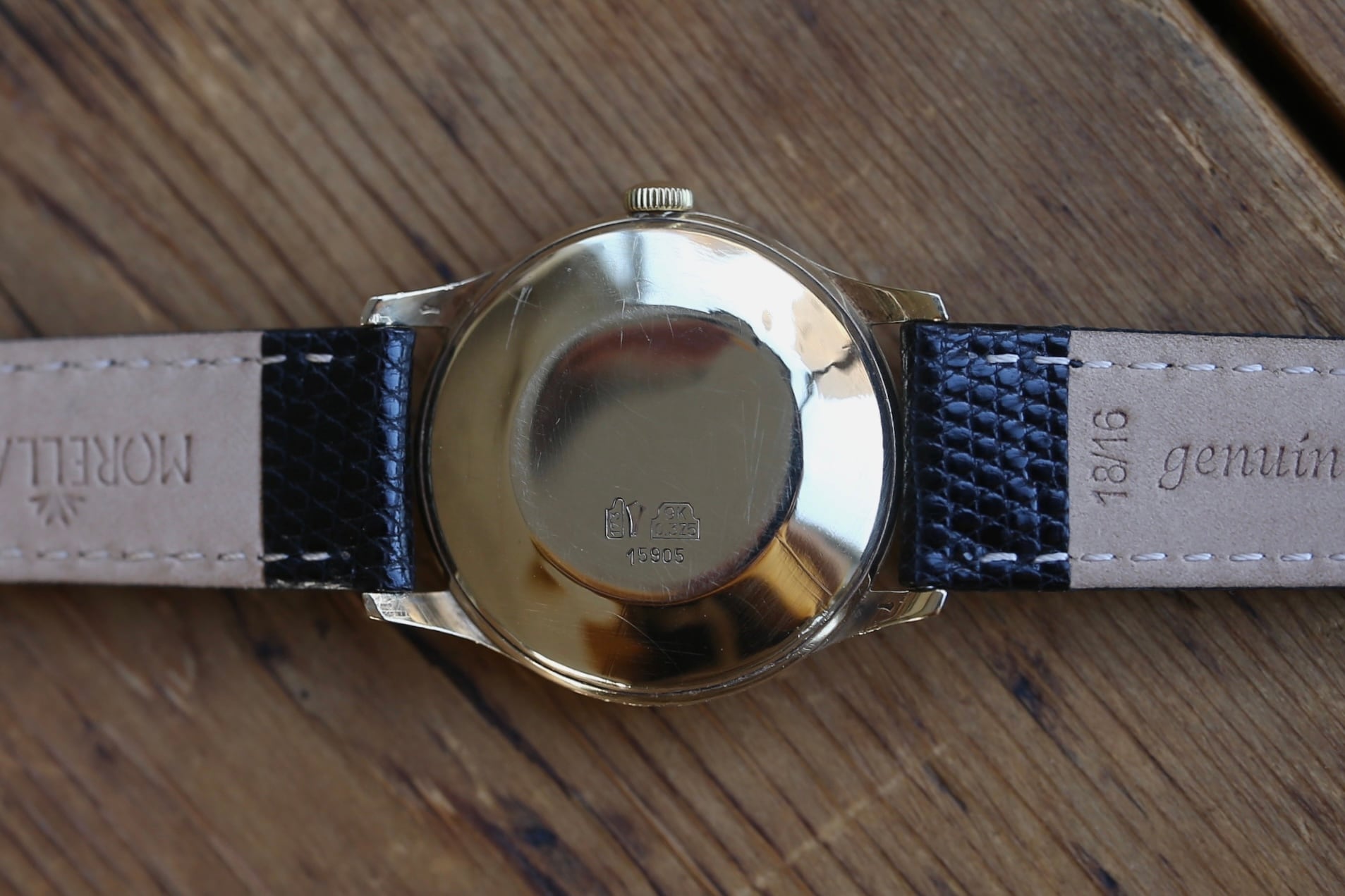 OMEGA 】1964年製 OMEGA 英国限定モデル 立体フルアラビア数字 9金無垢