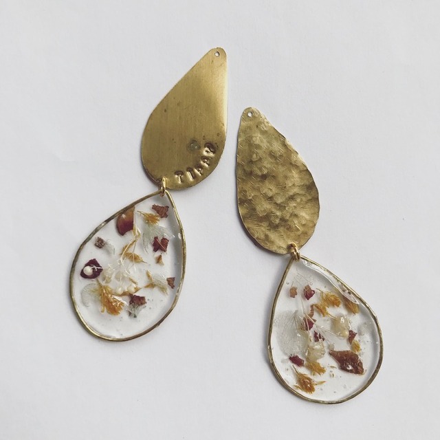 plate earring / pierce