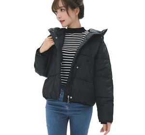 レディース ショートダウンジャケット(ブラック)