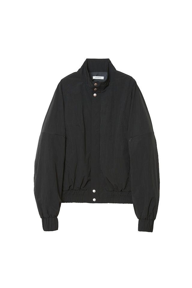 MATSUFUJI / Stand Collar Nylon Jacket(BLACK)