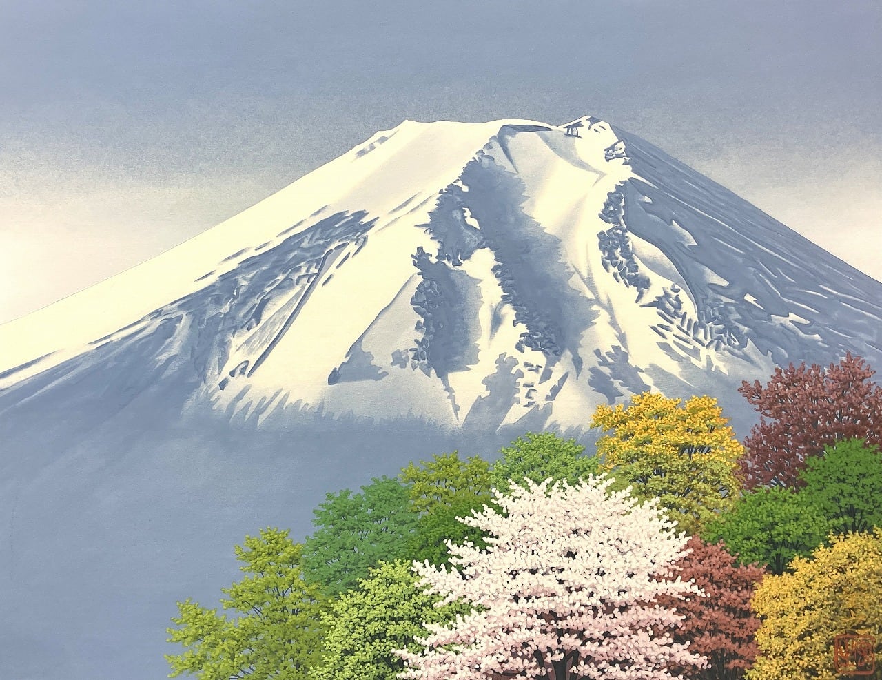 高原の蕎麦畑 | Gallery Enatsu 江夏画廊 | ハートウォーミングな絵画