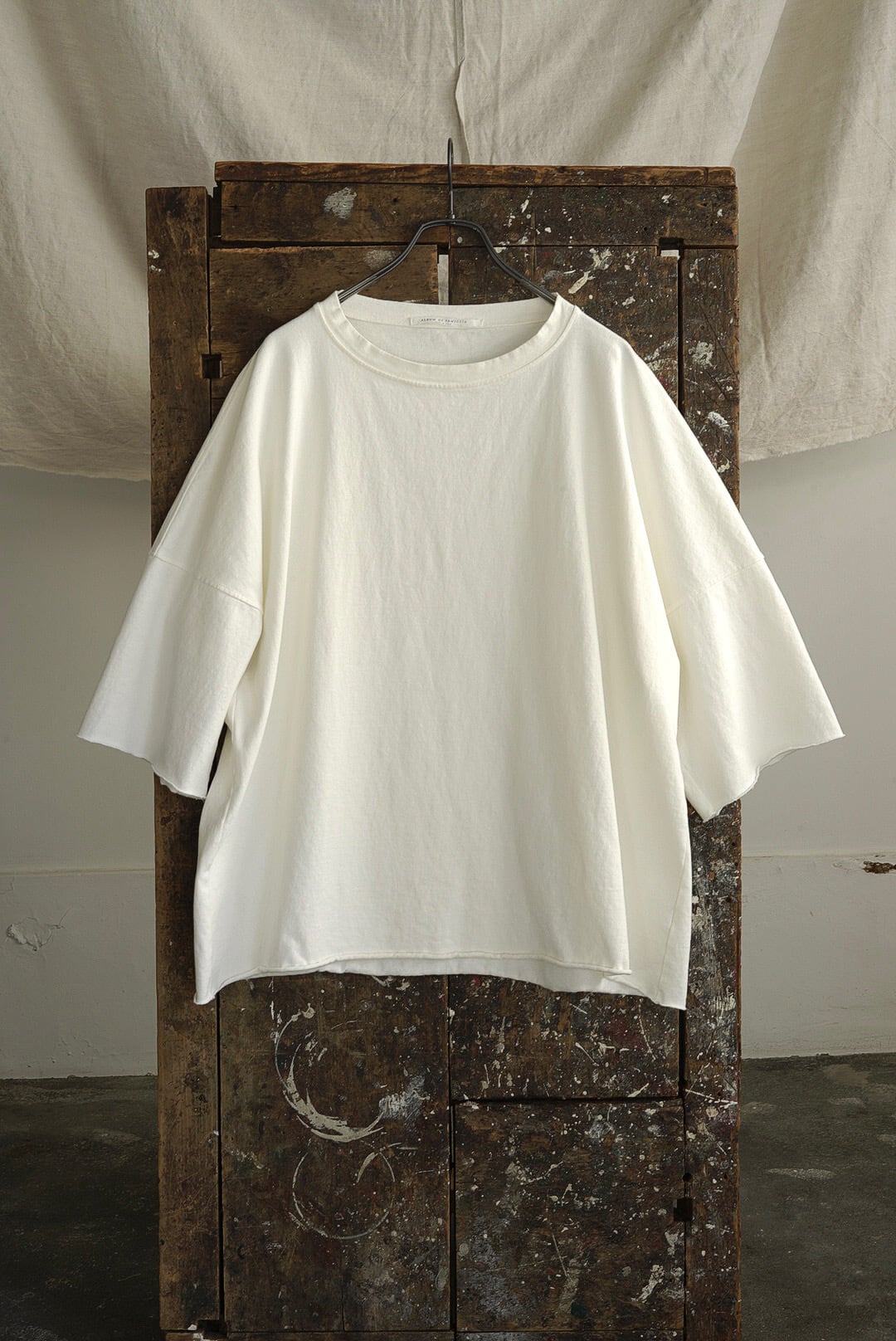 ALBUM DI FAMIGLIA - BOXY BIG T-SHIRT / MILK
