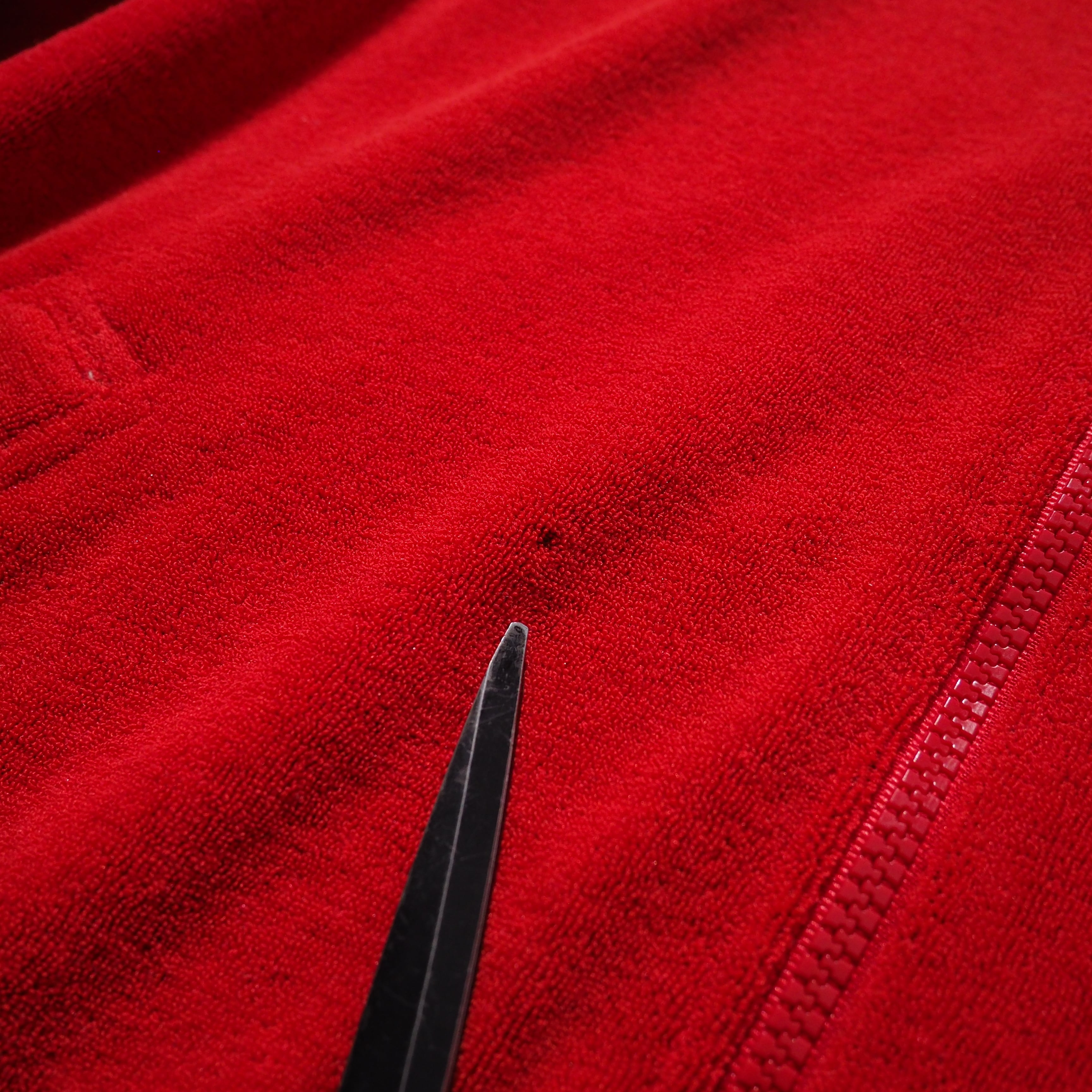 1980s " Old adidas " Pile Fabric vintage full zip Parker