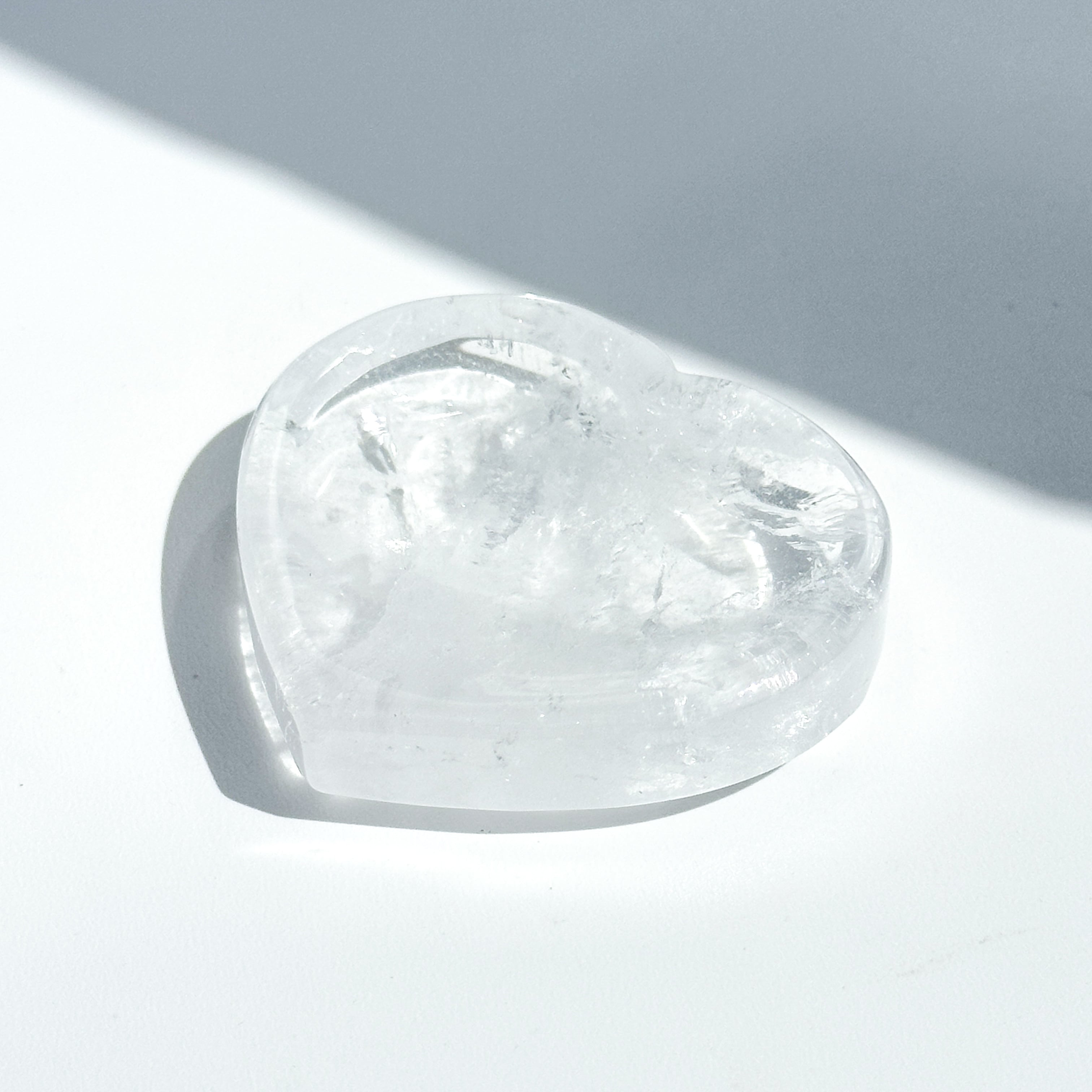 クリアクォーツハート型のうつわ 51◇ Clear Quartz ◇ 天然石・鉱物