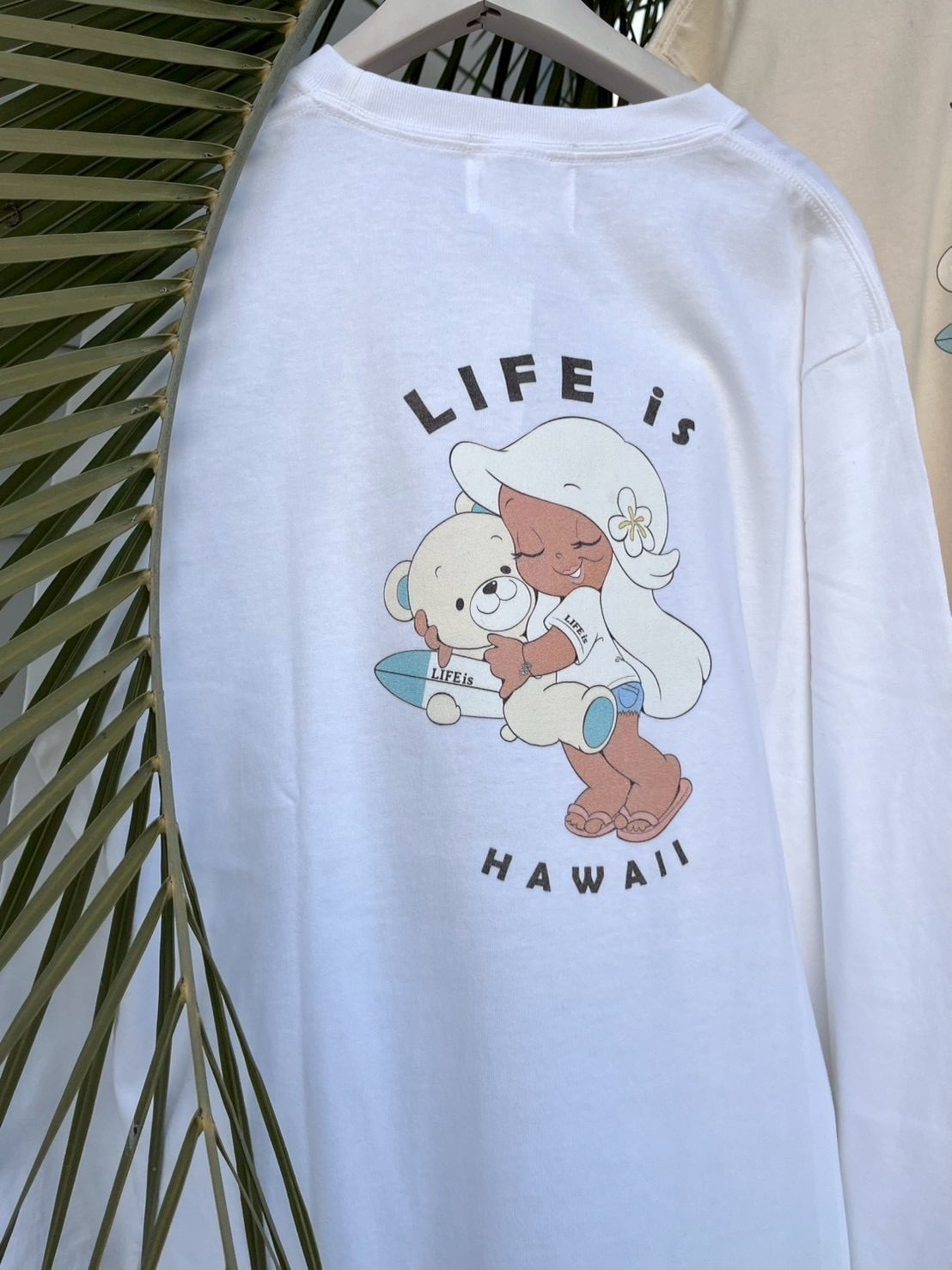 LIFE is × mapuaコラボ surf bear ロンT ¥7,990(8,789)