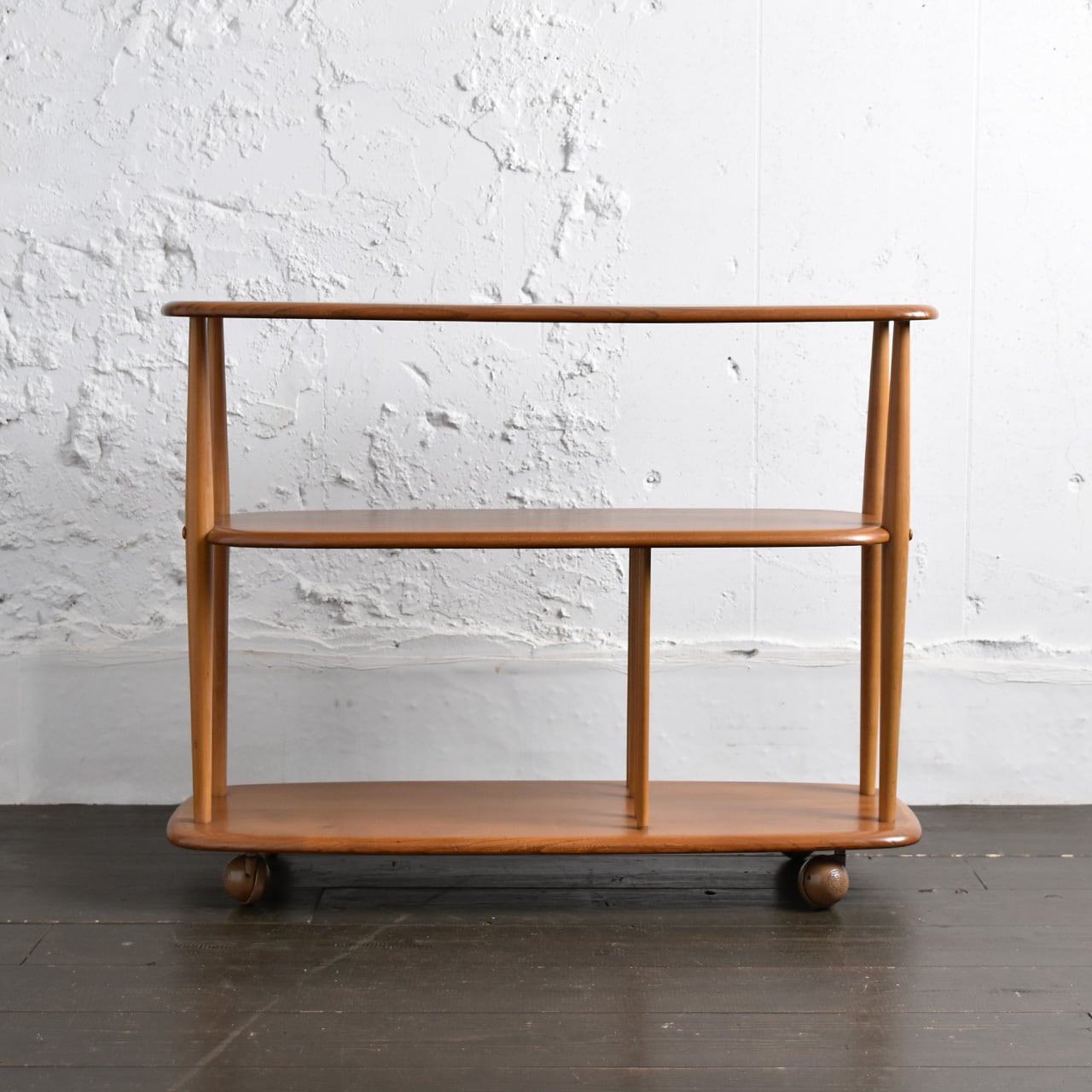 Ercol Bookcase Trolley / アーコール ブックケース トロリー（ワゴン）/ 2301BNS-K-005 | BANSE -  大阪箕面市アンティーク・ヴィンテージ家具・雑貨・食器・オブジェ・フラワーベースの専門店