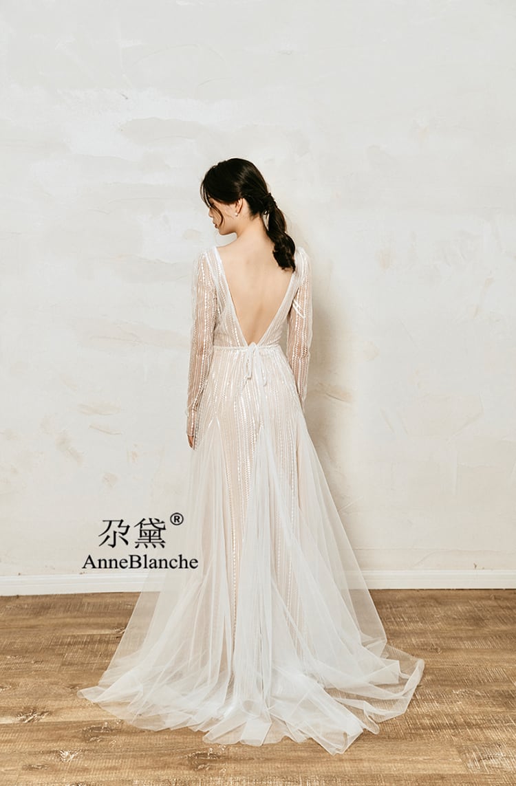 袖付きふんわりスカートドレス | Miharu shop美晴ドレスショップ