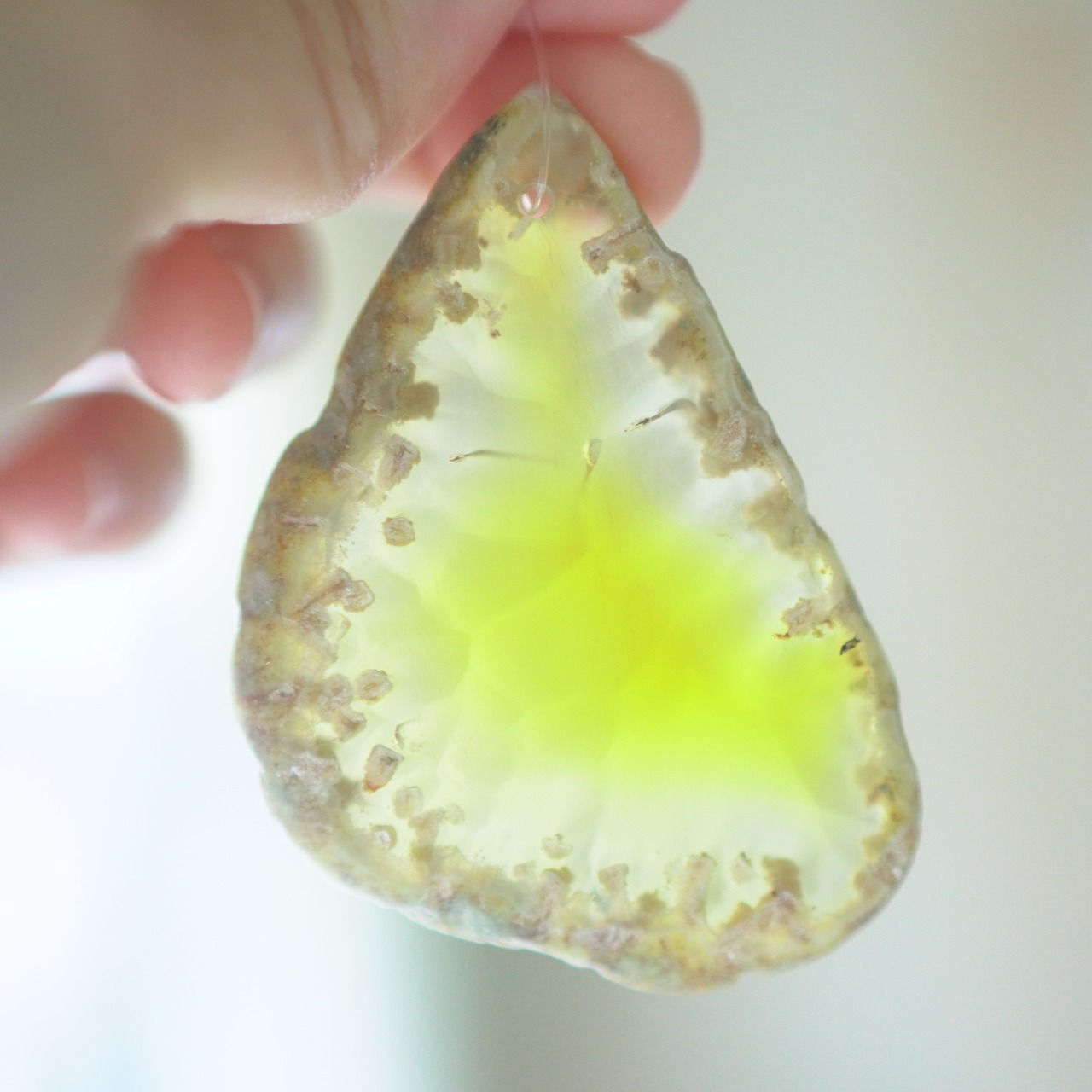 Orange Lemon Soda 02 - アゲートヒーリングチャイム / Agate Sun Catcher Wind Chime 919