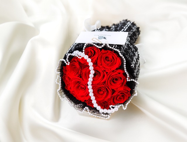 ツイードブーケ（赤）