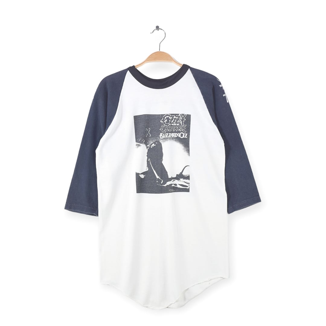 80s オジーオズボーン ヴィンテージTシャツ BLIZZARD OF OZZ OZZY OSBOURNE ロックT バンドTシャツ ラッセル サイズL 古着 @AAB1396