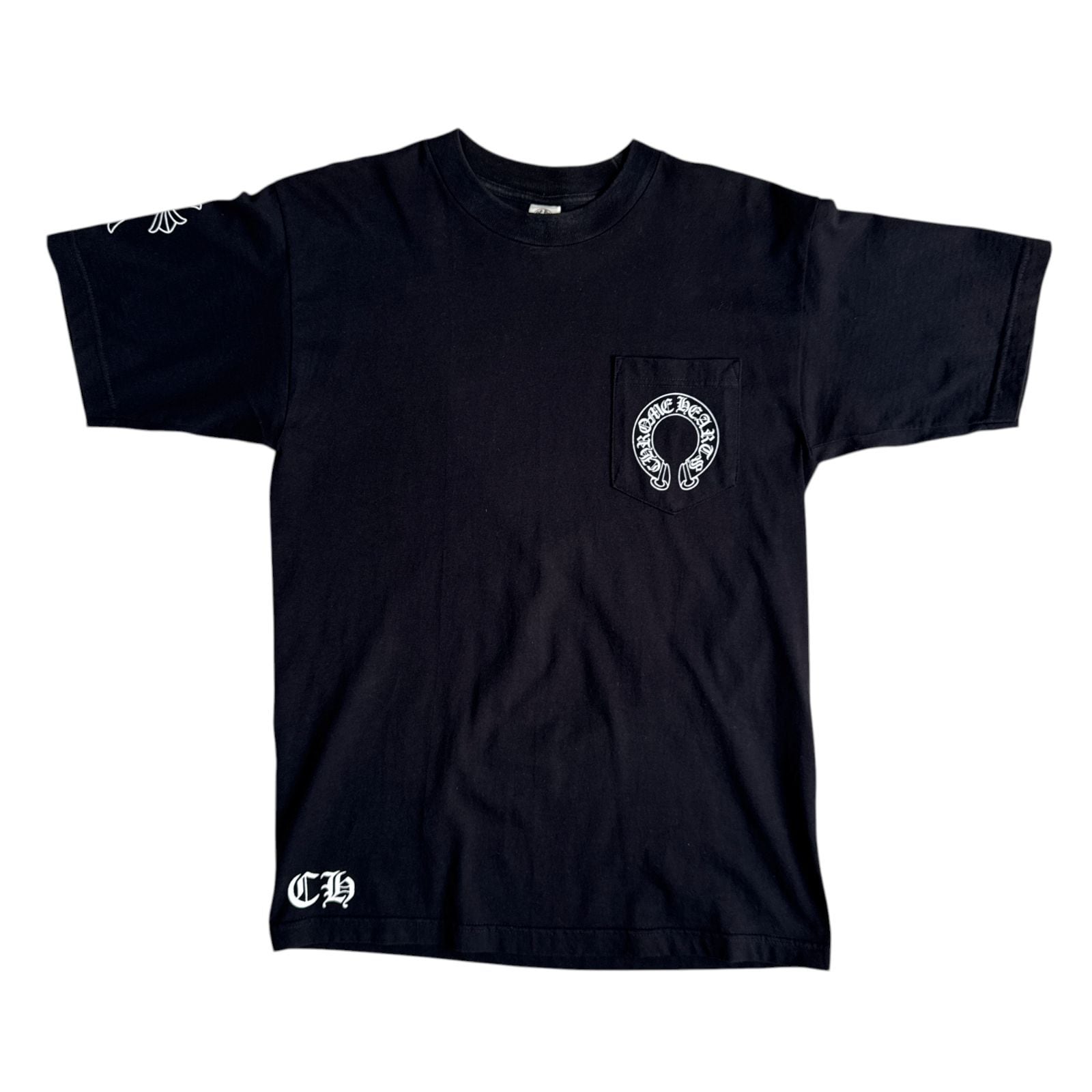 90s-00s OLD CHROME HEARTS Tバー CHクロス ホースシュー ポケット