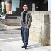 YASHIKI (ヤシキ)Sekkei mohair Cardigan JACKETスタイル