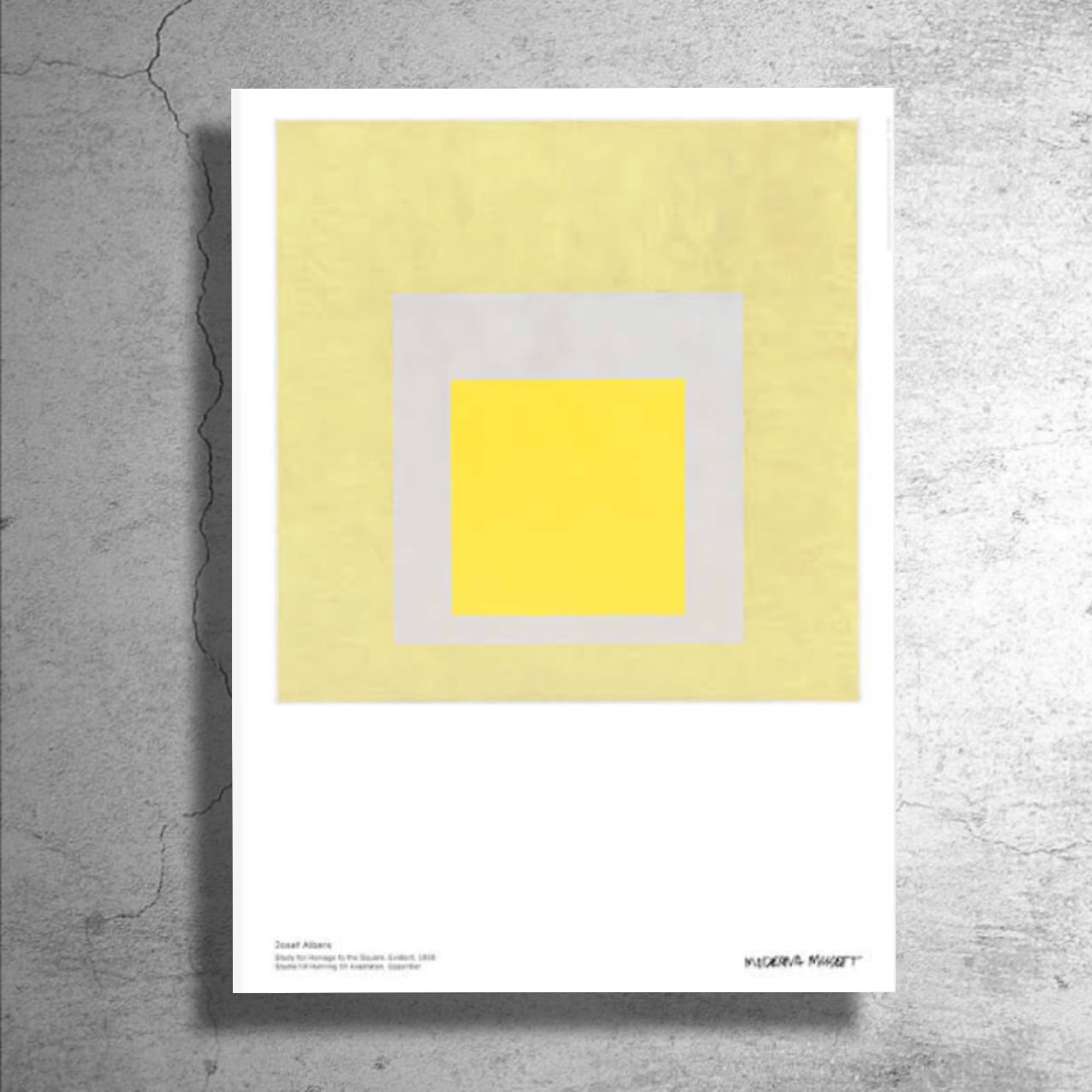 ヨゼフ・アルバース Josef Albers 展覧会 ポスター スウェーデン