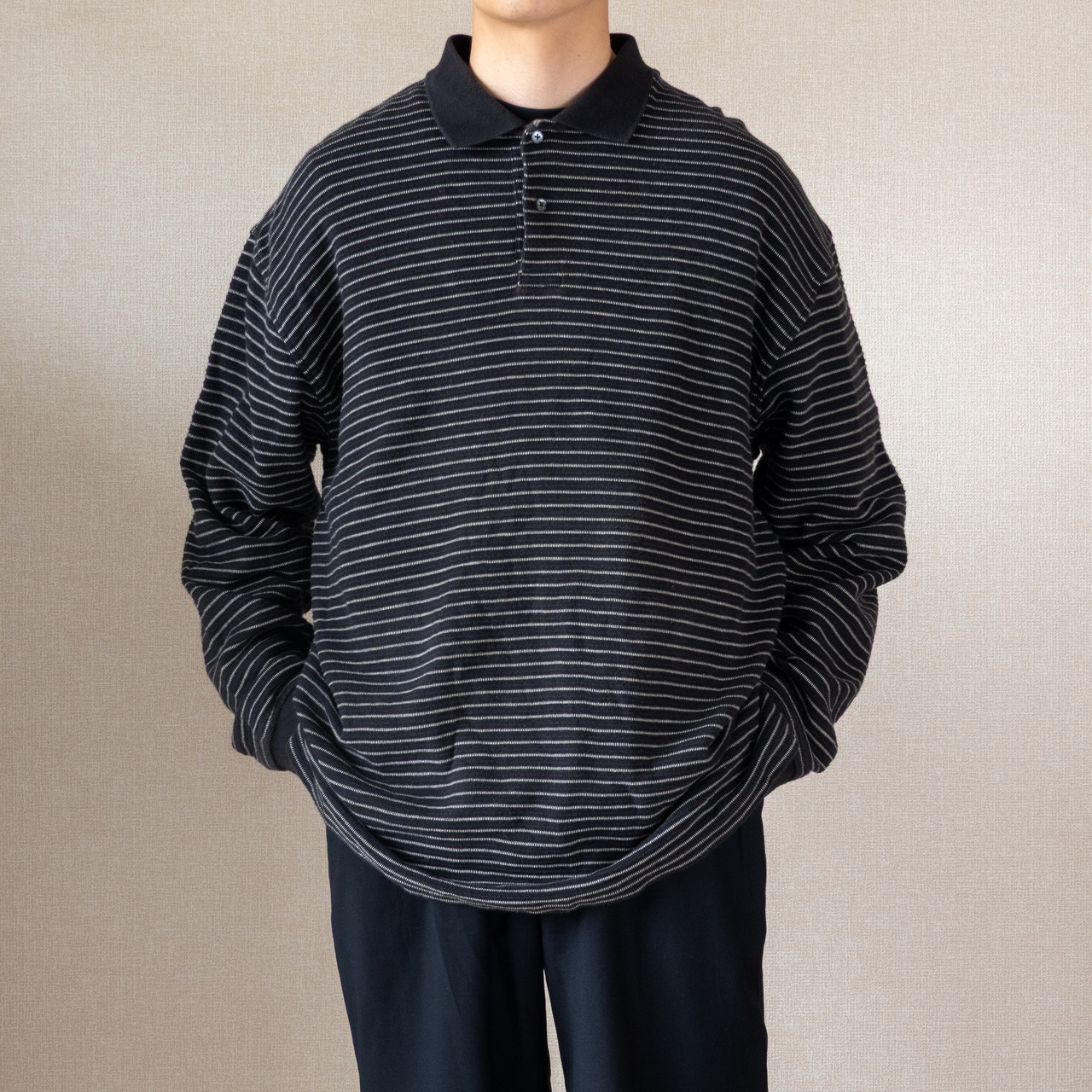 IZOD border knit polo