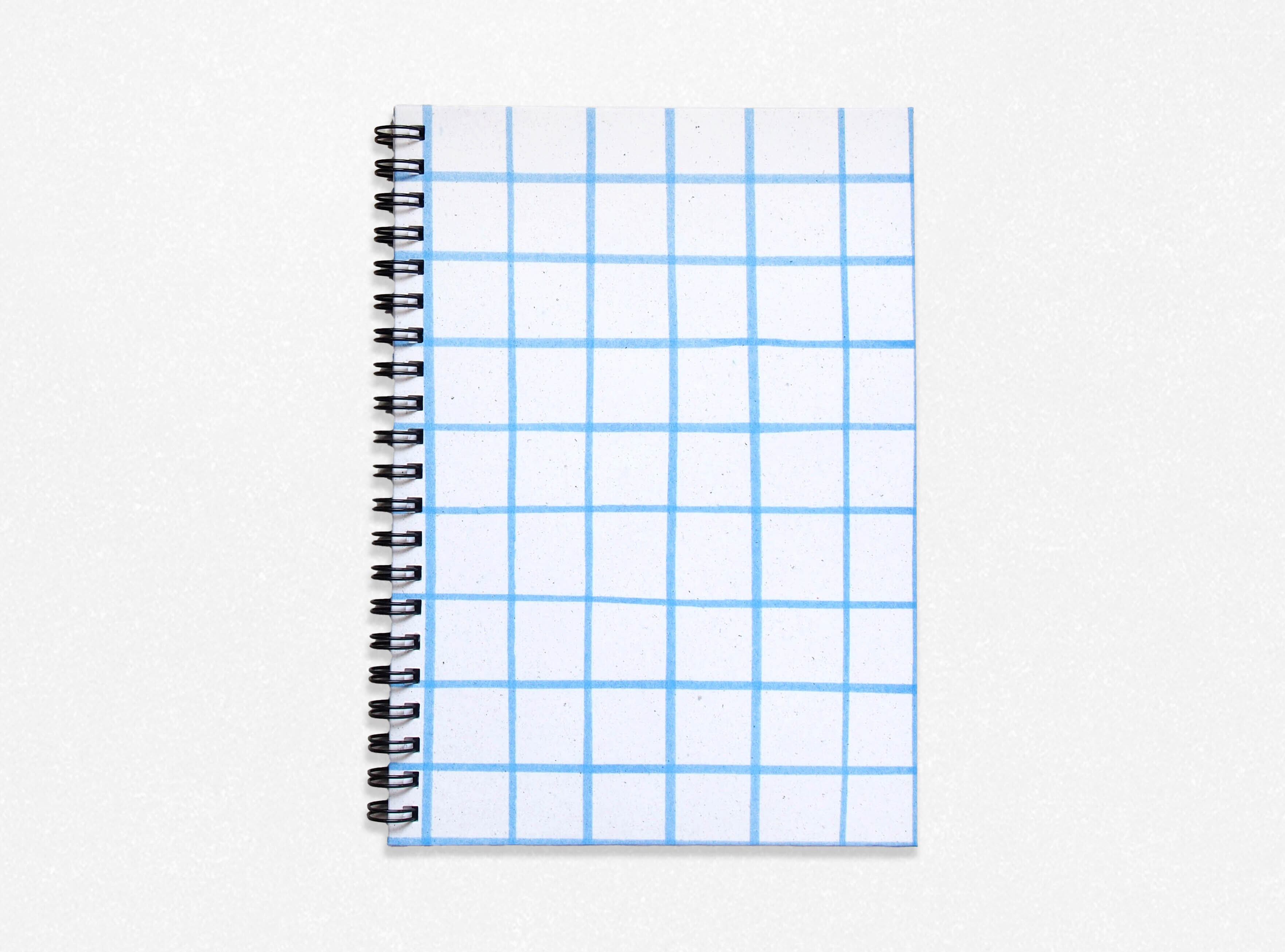 B6ノート・無地/格子BLUE