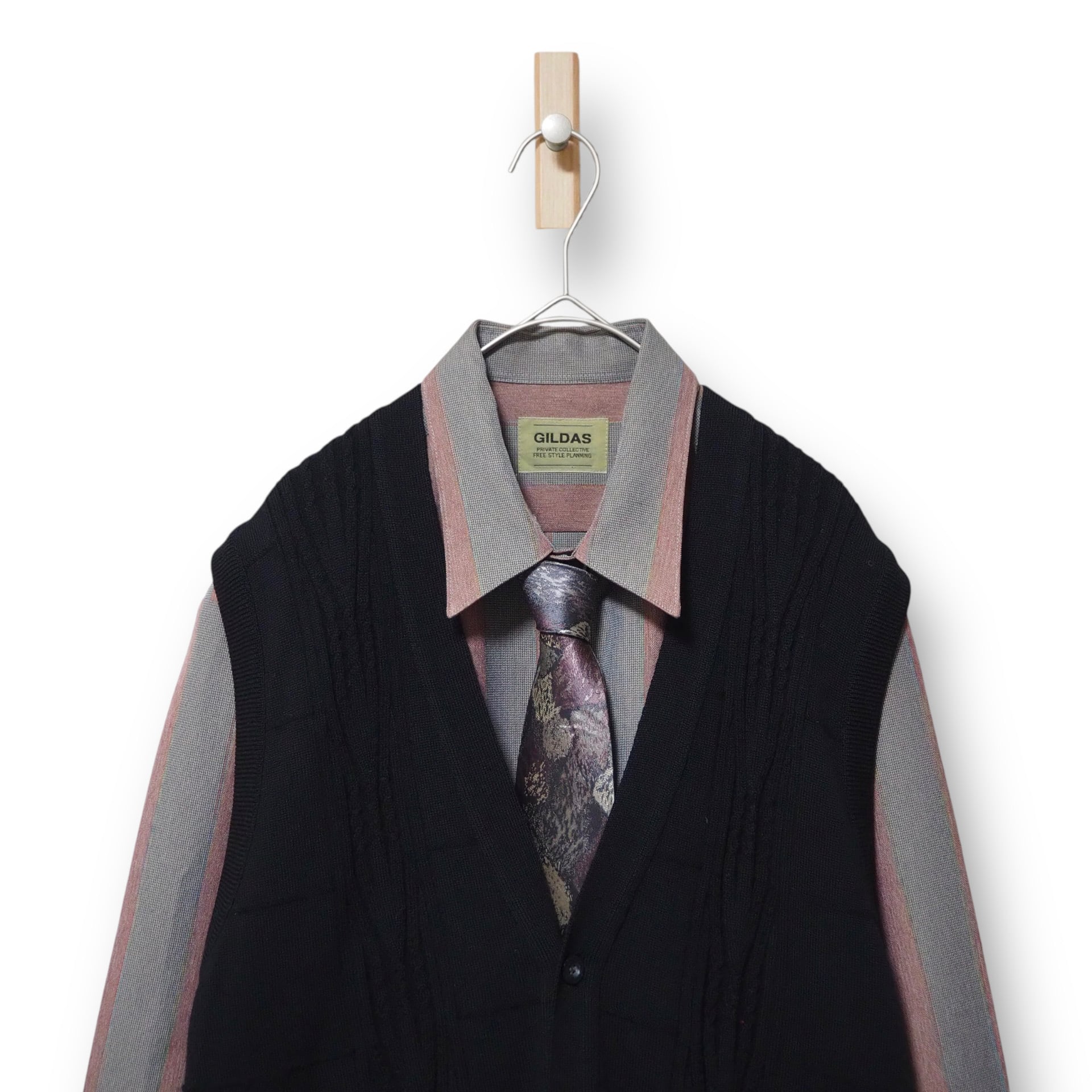 【VINTAGE】ネクタイシャツ+ベスト