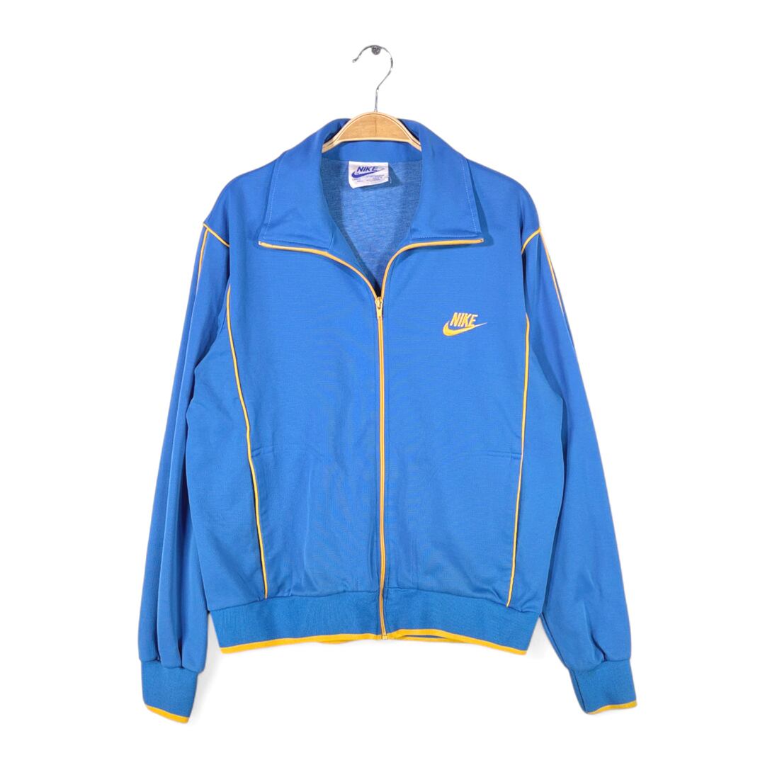80s ナイキ 台湾製 ヴィンテージトラックジャケット ジャージ ブルー NIKE サイズL 古着 @CK0233