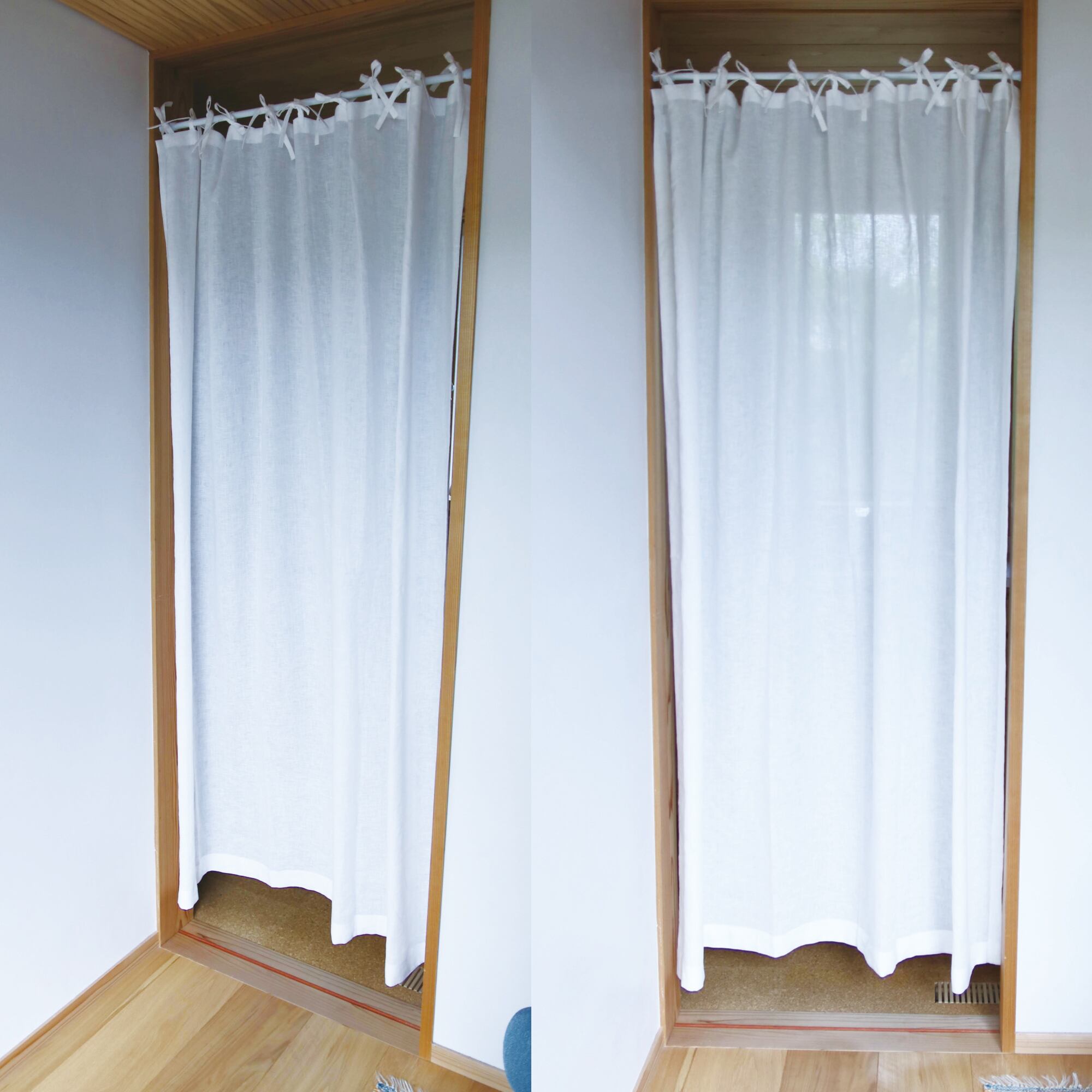限定1☆ ヴィンテージ生地の間仕切り (ロング丈カフェカーテン