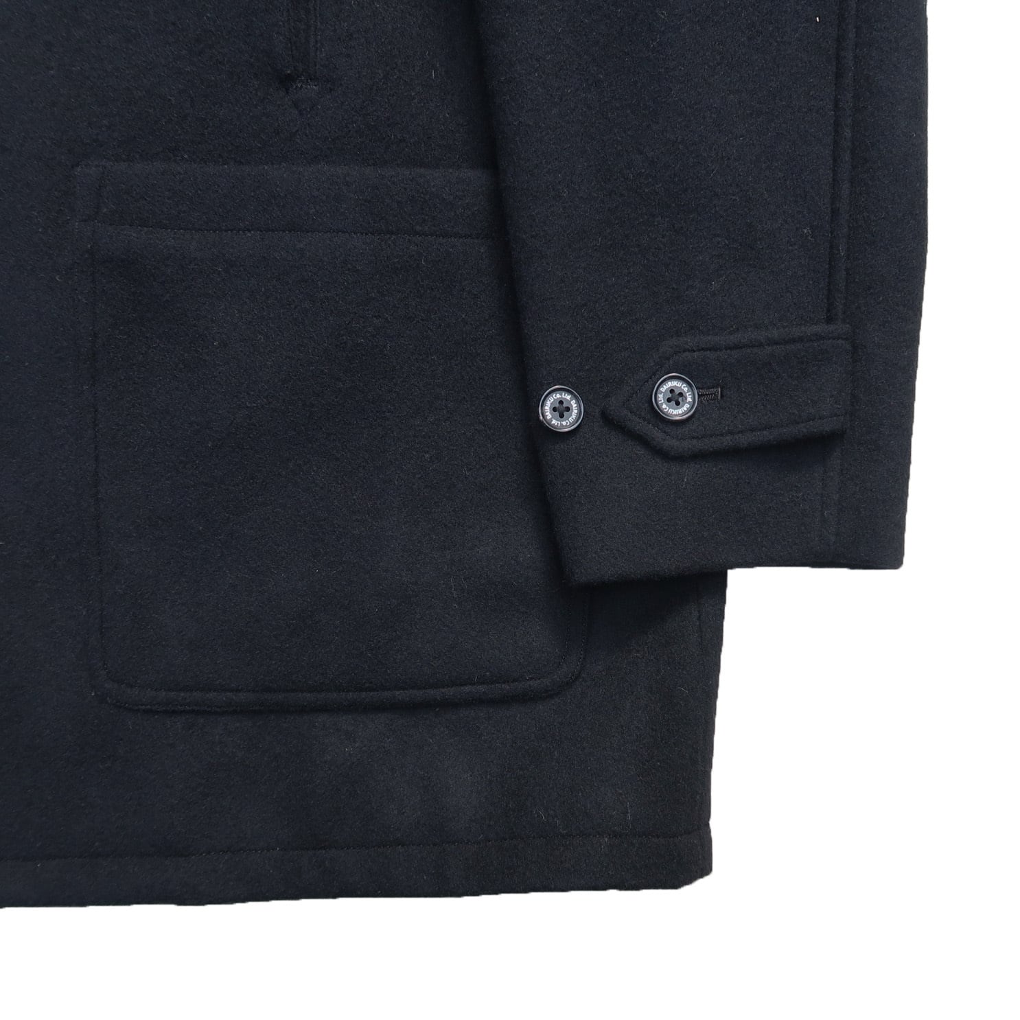 DAIRIKU 23AW Velvet&Melton Oversized Donkey Jacket (Black) | Moore