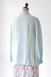 Marimekko "Prenikka" twinkle blue linen shirt