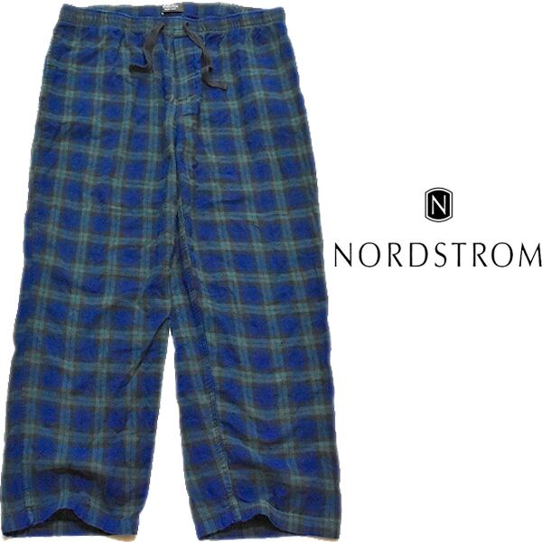 1点物◇Nordstromパジャマパンツ緑紺チェックパンツ古着メンズXL ...