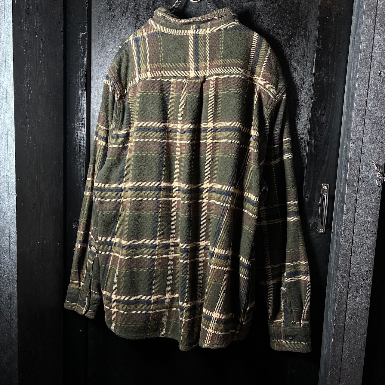 ORVIS ヘビーネルシャツ チェック カーキ XXL オービス