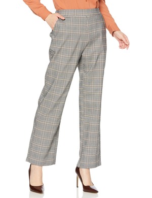 【在庫処分】COMFORT (コンフォート) ストレートシルエット グレンチェック柄 レギンスパンツ レディース SPK2837