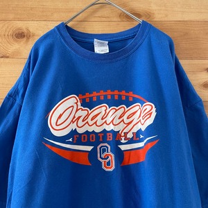 【GILDAN】フットボール football プリント Tシャツ X-Large オーバーサイズ US古着 アメリカ古着